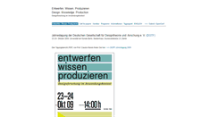 Desktop Screenshot of entwerfen-wissen-produzieren.de